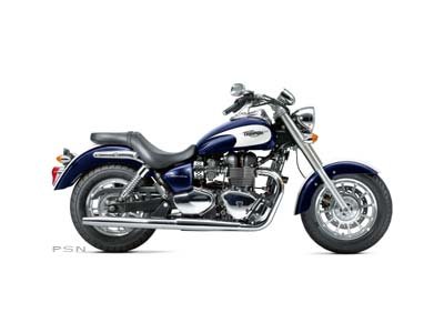 2013 Triumph America - Sapphire Blue / Crystal White